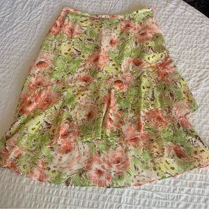 Judith Hart floral print skirt